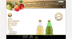 Desktop Screenshot of direktsaft.ch