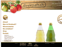 Tablet Screenshot of direktsaft.ch